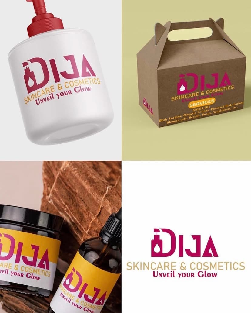 Work item: Brand Identity Design for DIJA COSMETICS