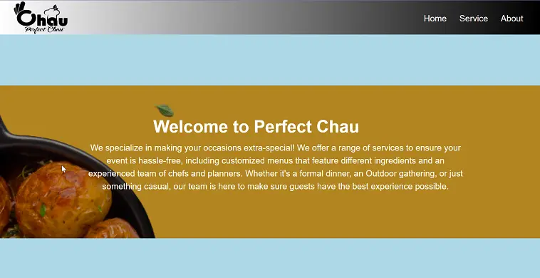 Work item: Perfect Chau Website