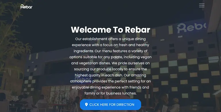 Work item: Rebar Lounge Website